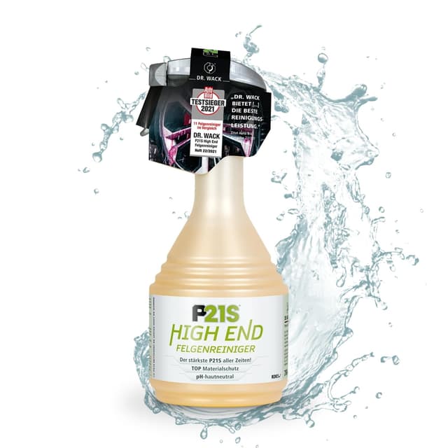 DR. WACK - P21S HIGH END Felgenreiniger 750 ml - Felgen Spray mit Gel-Formel & Wirkindikator - Schnelle & schonende Reinigung - pH-hautneutral & biologisch abbaubar - Hochwertige Autopflege 1 stück (1er Pack)