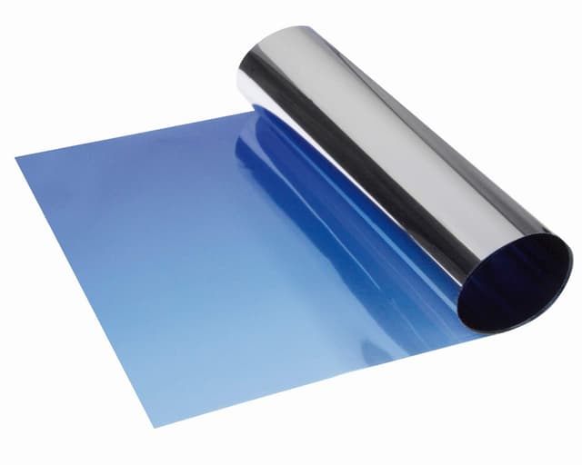 FOLIATEC SUNVISOR Reflex Blendstreifen Tönungsfolie Sonnenschutzfolie Windschutzscheibe Folie mit stylischer Farbverlauf, blau, 20 x 150 cm