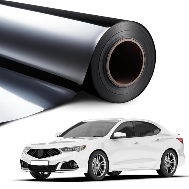 Tönungsfolie Auto BLACKGLASS IX® Fensterfolie in Profi-Qualität - Tönungsfolie für Autos, Vans & andere Fahrzeuge (70% VLT, 6m x 65cm, 2 Lagen, Light Smoke Tint) 70% Vlt Light Smoke