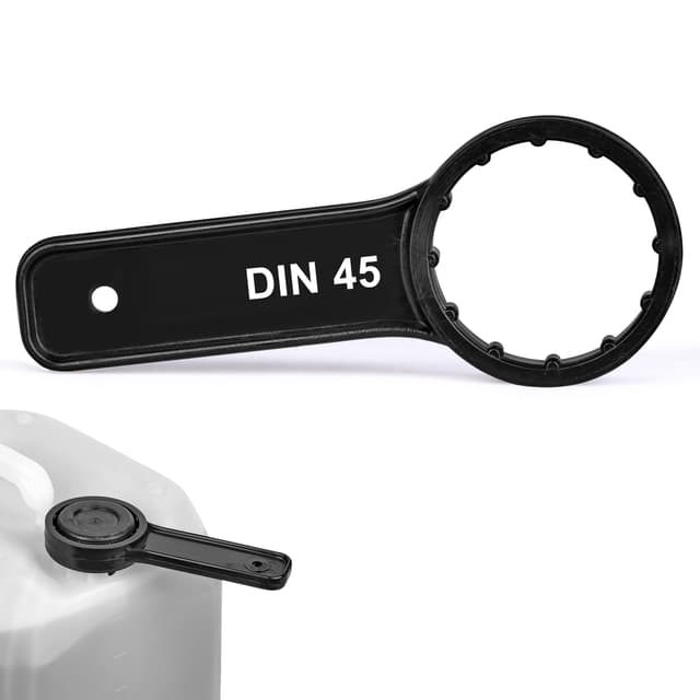 LABROTEC® Kanisterschlüssel DIN 45 der kleine Handschlüssel für 2/2,5/3/5/10/20 Liter Kanister. Einfache und praktische Schraubdeckelöffnung