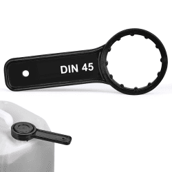 LABROTEC® Kanisterschlüssel DIN 45 der kleine Handschlüssel für 2/2,5/3/5/10/20 Liter Kanister. Einfache und praktische Schraubdeckelöffnung Angebot bei HelloDeals
