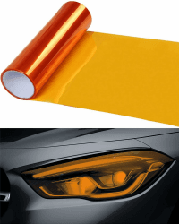 KGDUYC 1 Rolle Scheinwerferfolie, Tönungsfolie für Auto-Rückleuchten, orange Schutzfolie, transparent, schneidbar, selbstklebend Scheinwerfer, getönte Vinylfolie, Nebelscheinwerfer (orange) Angebot bei HelloDeals