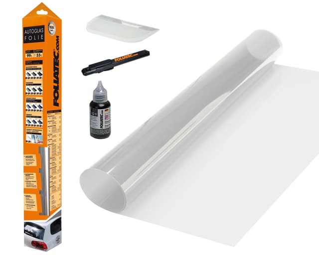 FOLIATEC Securlux Sicherheitsfolie Splitterschutz Autoscheiben Folie Einbruchschutzfolie, mit ABG, Transparent, 51 x 230 cm