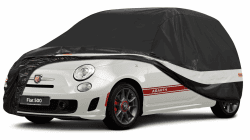 Holthly Autoabdeckung Passend für FIAT 500 Abarth 500 595(2010-2025) 10 Schichten Vollgarage Auto Abdeckplane 100% Wasserdicht Autoplane Outdoor Autogarage Staubschutz,Wind,Regen und UV Schutz Schwarz Passend für FIAT 500 Angebot bei HelloDeals