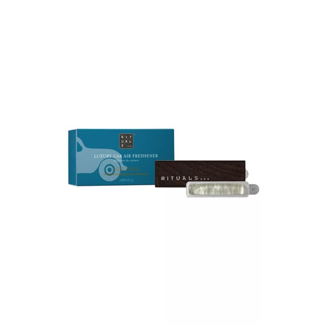 RITUALS Parfüm Hammam Auto Lufterfrischer – Duft mit Eukalyptus und Rosmarin – Elegante Holzhalterung – 6 g Blau - Hammam