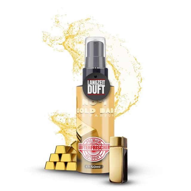 ShinyChiefs FLAVOUR BOMB No1 - Autoduft mit No1 Parfüm for Him-Geruch - Lufterfrischer und Auto Parfüm für den Innenraum, neutralisiert Gerüche im Auto, hochergiebig, Pumpsprühflasche, 50ml