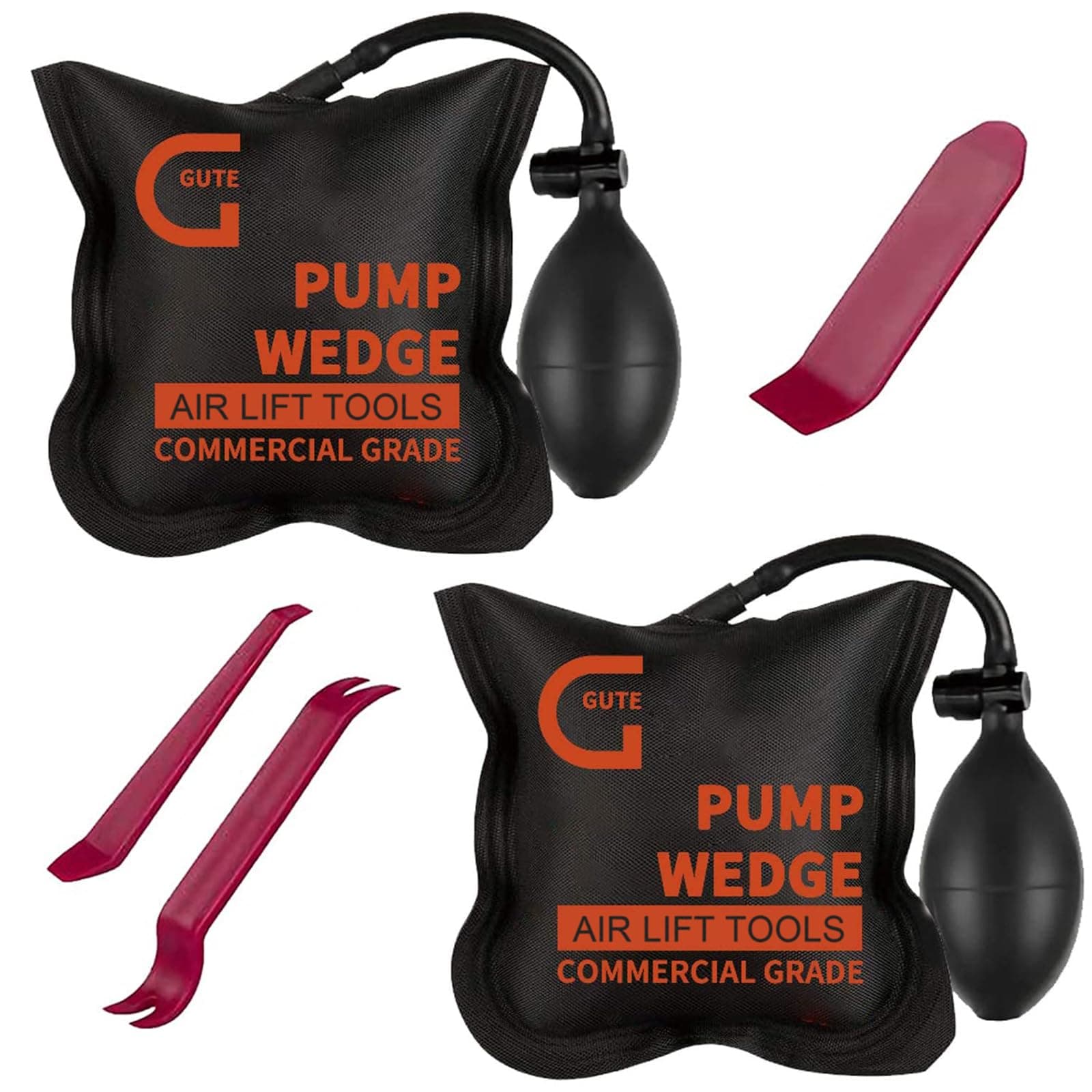 Gute Montagekissen Luftkissen Air Wedge Pump,Hebekissen Aufblasbar,Pneumatikspanner Spreizkissen,Air Wedge Pump,Luftkissenheber für Fenster,Tür,Auto,Großgeräte