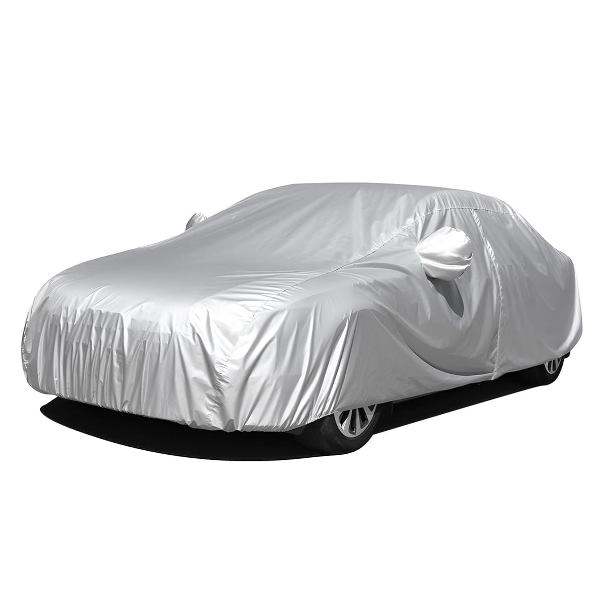 JNNJ Universal-Auto-Vollabdeckung, wasserdichte Atmungsaktive Autoabdeckung, Autoabdeckung Regen Staub Sonne UV Schutz, Winddichte, Staubdichte, Kratzfeste(3S) 405x166x120cm