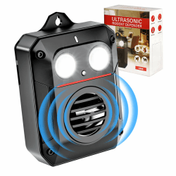 Marderabwehr Mit Ultraschall,Marderschreck Mit Blitzlicht & Sensorsteuerung,Marderschutz Für Auto,Ultraschall Nagetiervertreiber Batteriebetrieben Für Haus,Garten,Dachboden,gegen Marder, Ratten, Mäuse Angebot bei HelloDeals