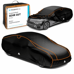 WALSER Hagelschutz Abdeckplane Auto, Auszeichnung Sehr Gut* Auto Hagelschutzplane, TÜV geprüfte* Abdeckplane Auto Perma Protect, Autogarage Abdeckung, Abdeckung Auto, Auto Abdeckung Größe 1 schwarz Schwarz Größe 1: PKW 350 - max. 389 cm Länge Angebot bei HelloDeals