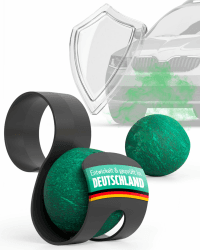 Futum 2X Marder Abwehrkugeln 2er-Set inkl. Halter – Marderschreck Auto mit natürlichem Duftwirkstoff – Marderabwehr Auto mit Sofortschutz – Langanhaltender Marderschutz für Auto für bis zu 3 Monate Angebot bei HelloDeals