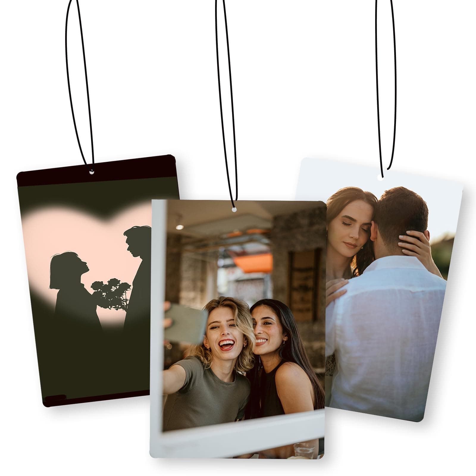 proautocss Duftbaum Auto Personalisiert,Auto Duft mit Text und Foto,Auto innenraum deko autoduft, MaßGeschneiderte Duftende Lufterfrischer für Auto, Zuhause, Geschenk, Familie Stil 1-Rectangular