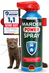 Patronus Marderspray Auto - effektive Marderabwehr fürs Auto - schneller Marderschutz mit zuverlässiger Sofortwirkung - Anti-Marder Spray zum Marder Vertreiben - Alternative zu Marderschreck, 400 ml Angebot bei HelloDeals