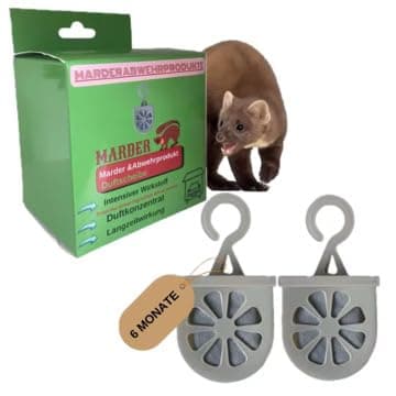 Marderschreck Auto - 6-Monat Marderabwehr Auto Duftstoff Haken Sicher Für Haustiere - Effektiver Marderschreck Garten und Garage, Dachboden, Auto, Garten Gegen Marder, Mäuse