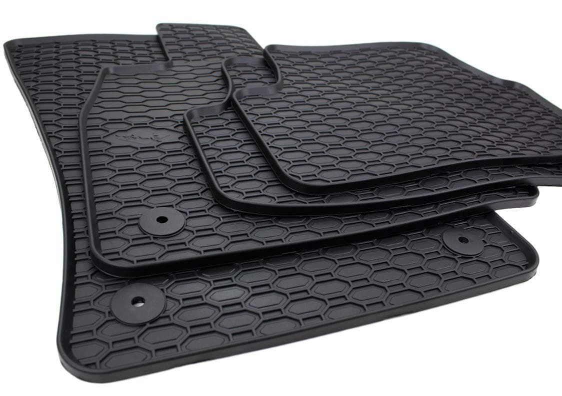 kfz-premiumteile24 Gummimatten Kompatibel mit Golf 7 (5G) Leon + Leon ST (5F) 2012-2020 Fußmatten Allwetter Automatten Premium Qualität Matten 4-teilig schwarz