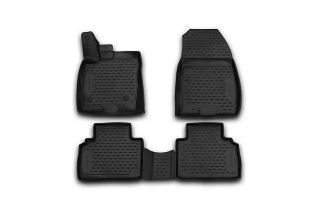 Element 3D Gummimatten Set passend für Ford Tourneo Courier | 2014-2024 | 100% passgenaue Auto Fußmatten, robuste Universal Fußmatte Auto, Gummimatten Auto, Auto Fussmatten Gummi