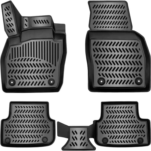 ELMASLINE 3D Gummimatten Set für Opel Astra K (2015-2021) | Extra hoher Rand | Fußmatten ASTRA K (Baujahr ab 2015)