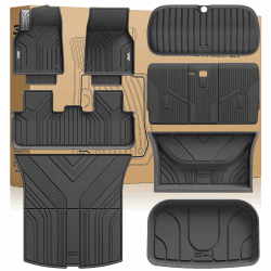 3W Tesla Model Y Neu 2025-2026 Juniper Fußmatten und Kofferraumwannen 10-teilige,Thorex™ Allwetter Wasserdicht Fussmatte 1-2 Reihen und Kofferraum Matte Autofußmatten Zubehör, Schwarz Antirutschmatten 3.Tesla Model Y|25-26|10-teilige Angebot bei HelloDeals