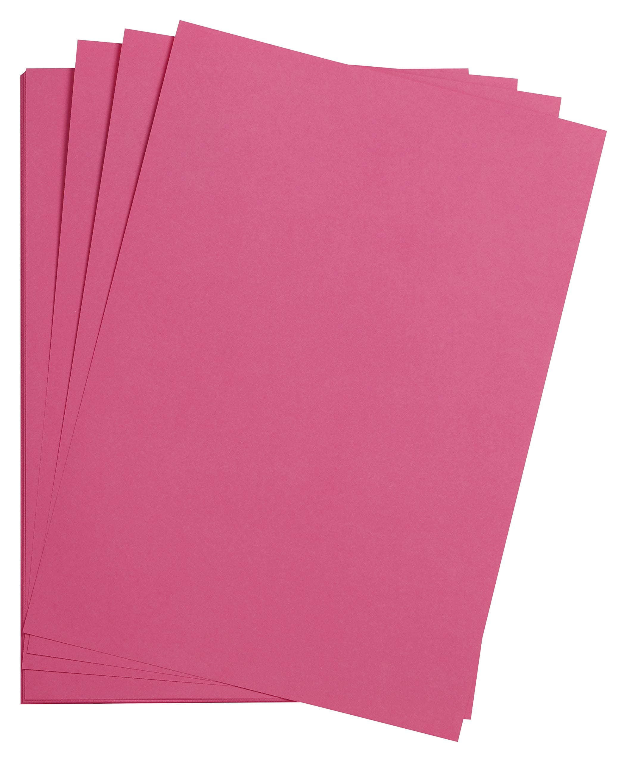 Clairefontaine 975560C Packung mit 25 Bastelkartons Maya, 185g, DIN A2, 42 x 59,4 cm, 1 Pack, fuchsia