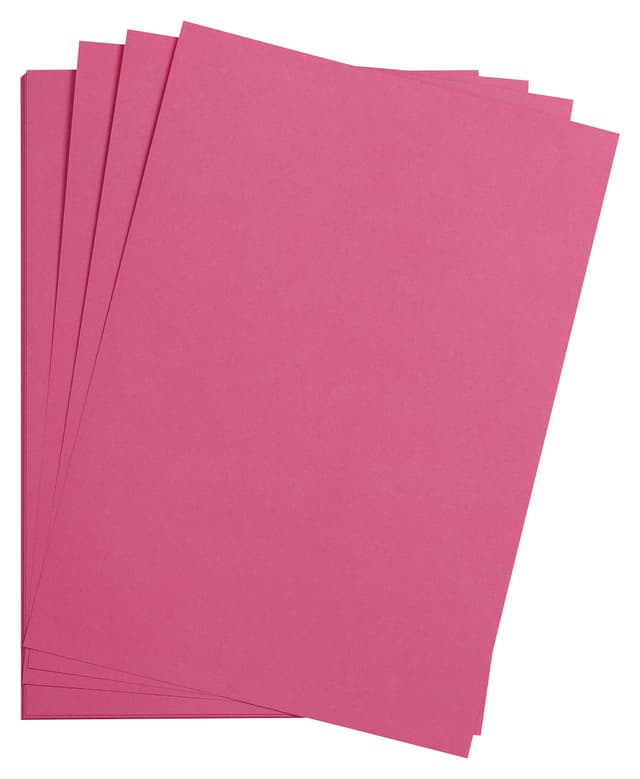 Clairefontaine 975560C Packung mit 25 Bastelkartons Maya, 185g, DIN A2, 42 x 59,4 cm, 1 Pack, fuchsia