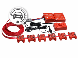 K&K M9700 - Das AUTARKE Marderabwehrgerät: Marderabwehr Ultraschall + Hochspannung (autark) batteriebetrieben, wasserdicht, 6 verschiebbare +/- Bürsten, 360°-Ultraschall, Sicherheitsmotorhaubenschalte Angebot bei HelloDeals