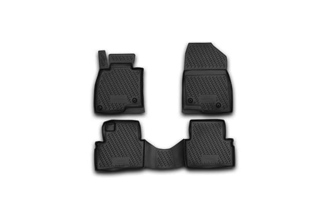 Element Passgenaue Premium Antirutsch Gummi Fußmatten - Mazda 3, schwarz MAZDA 3, 2013->, Limousine