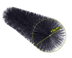 Dachrinnenbürste; Ø 15 cm - aus deutscher (eigener) Produktion mit besonders dichtem Besatz, Laubschutz, Marderschutz, Taubenschutz Angebot bei HelloDeals