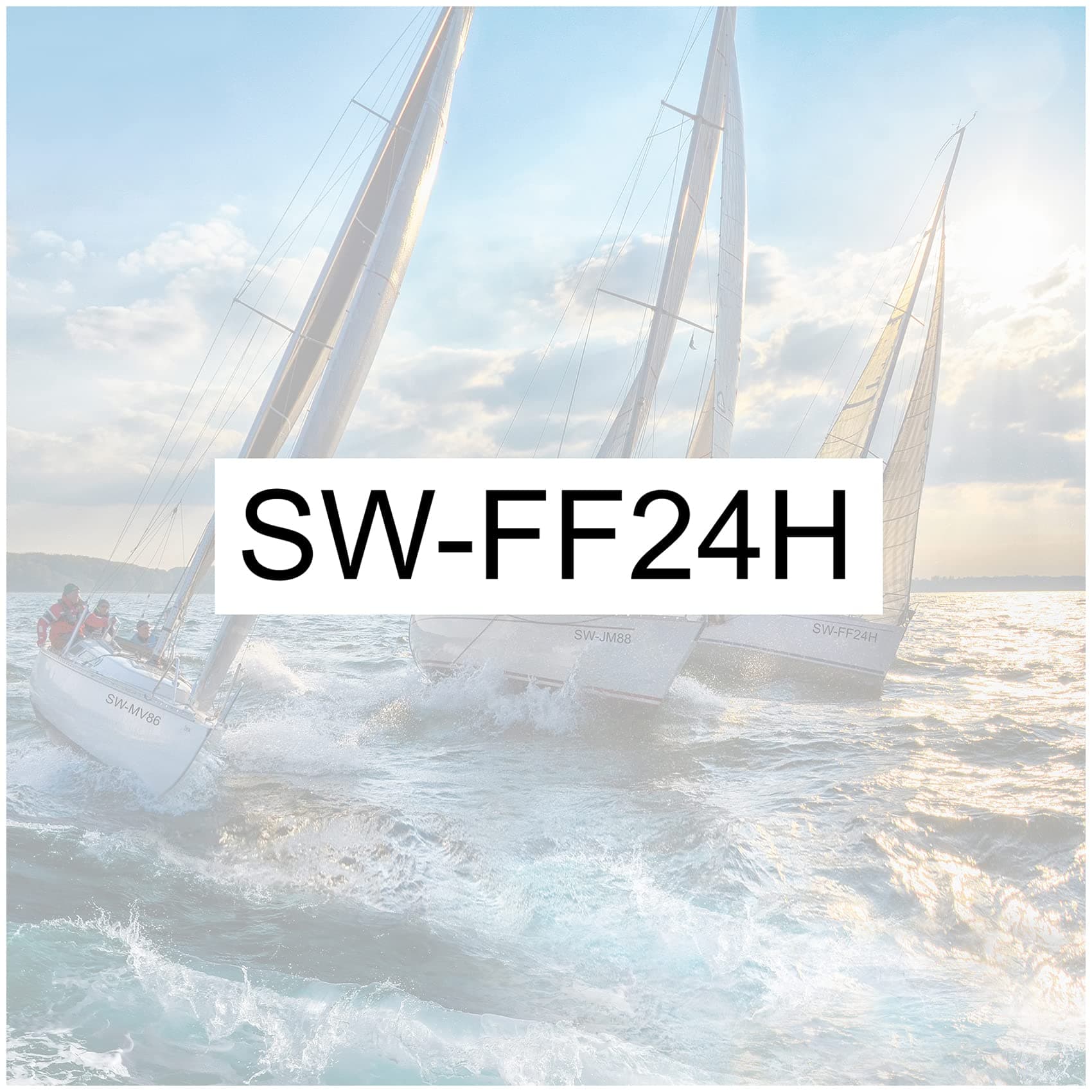 Finest Folia Bootskennzeichen Bootsnummer schwarz oder weiß 10cm hoch Aufkleber Folie selbstklebend wasserfest Nummernschild für Boote Schiffe Sportboot (09 Bootskennzeichen)