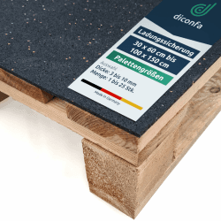 diconfa Antirutschmatte Ladungssicherung GRÖßE + Dicke + Menge WÄHLEN - 80x60cm, 3mm - 1 Stück - Palettengröße - einfach zuschneiden - VDI-2700 geprüft universal Gummimatte Gummigranulat 800 x 600mm, 3mm stark 1 Stück Angebot bei HelloDeals