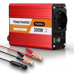 TAGEEBLU 300W Auto Wechselrichter, Spannungswandler DC 12V auf 230V AC mit 1 Steckdosen, Aufladen KFZ Ladegerät mit Zigarettenanzünderstecker Angebot bei HelloDeals