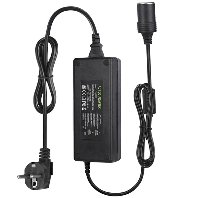 12V 15A KFZ Netzadapter,AC zu DC Spannungswandler 240V Auf 12V, 15A 180W Wechselrichter Adapter mit Zigarettenanzünder Buchse,KFZ-Netzteil Adapter für Reifenfüller,Autokühlschrank,Autostaubsauger-180W 12 V 15 A – Split-Typ