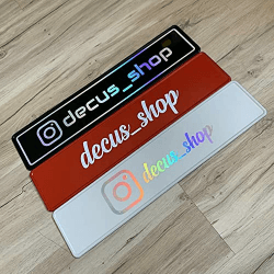 Decus Shop Wunschname Kennzeichen Nummernschild Instagram TikTok Show and Shine Fotoshooting Videodreh Angebot bei HelloDeals