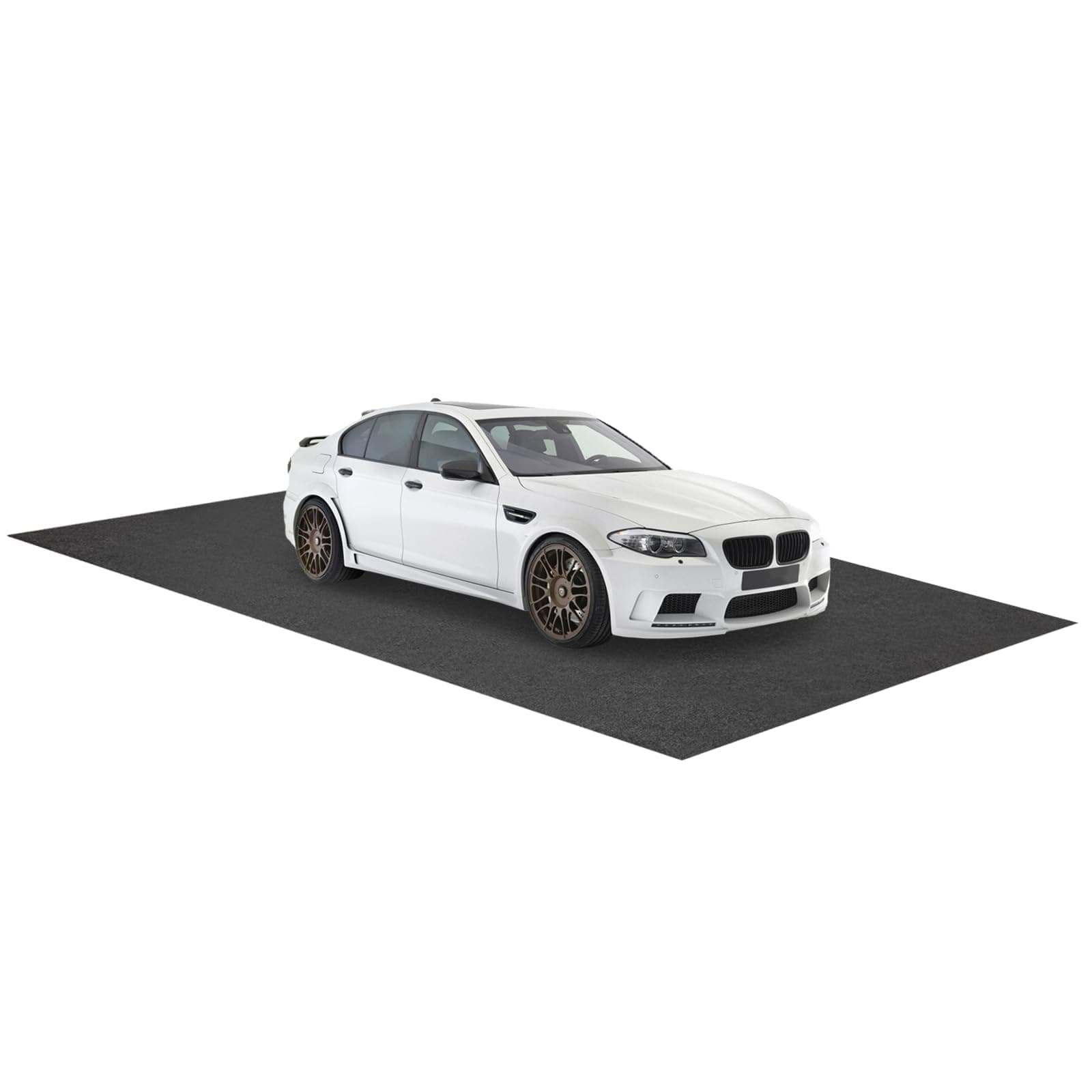 COSTWAY Garage Bodenmatte, 600 x 220 cm Auto Ölauffangmatte, Ölmatte rutschfest & wasserdicht & wiederverwendbar, Garagenmatte Antirutschmatte mit doppelseitigem Klebeband für Werkstatt, Garage