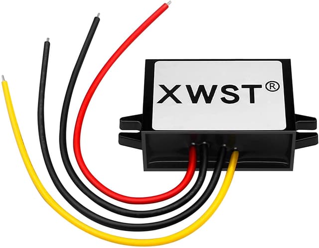 XWST DC DC 36V 48V auf 24V Spannungsregler 2A 48W Wechselrichter 30-60V zu 24V Abwärtstransformator-Adapter für LED Auto XW-3648-24-2A