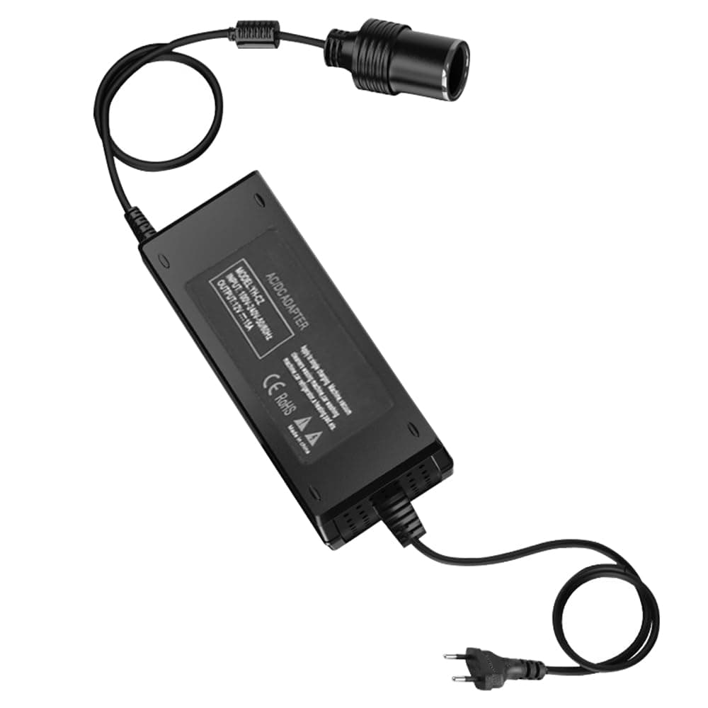 CLIUNT 180W 15A KFZ Netzadapter, Spannungswandler 220V auf 12V, Adapter 220V auf 12V, für Kühlbox, Autostaubsauger, Autokühlschrank