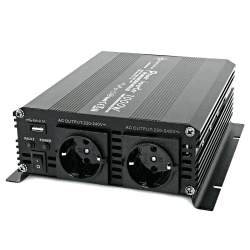 SOLARTRONICS Spannungswandler NM1000 12V 1000 Watt SCHWARZ - 2000 Watt Spitzenleistung - Wechselrichter 12v auf 230v - Blei- oder AGM-Batterie kompatibel - mit Schuko- & USB Anschluss Single Angebot bei HelloDeals