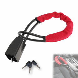 KEELYY Lenkradkralle, Lenkradschloss für Auto, Wegfahrsperre Auto Diebstahlsicherungen vom Lenkrad bis zur Gurtsteckdose, Universell Lenkradkralle für Auto Angebot bei HelloDeals