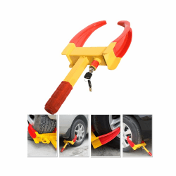Anhängerschloss Parkkralle, Wegfahrsperre Radkralle Reifenkralle Parkkralle Diebstahlsicherung für Radklemmen, Universal, verstellbar für Autos, Wohnwagen, Anhänger, PVC-Schutz, Anti-Bohrschloss Angebot bei HelloDeals