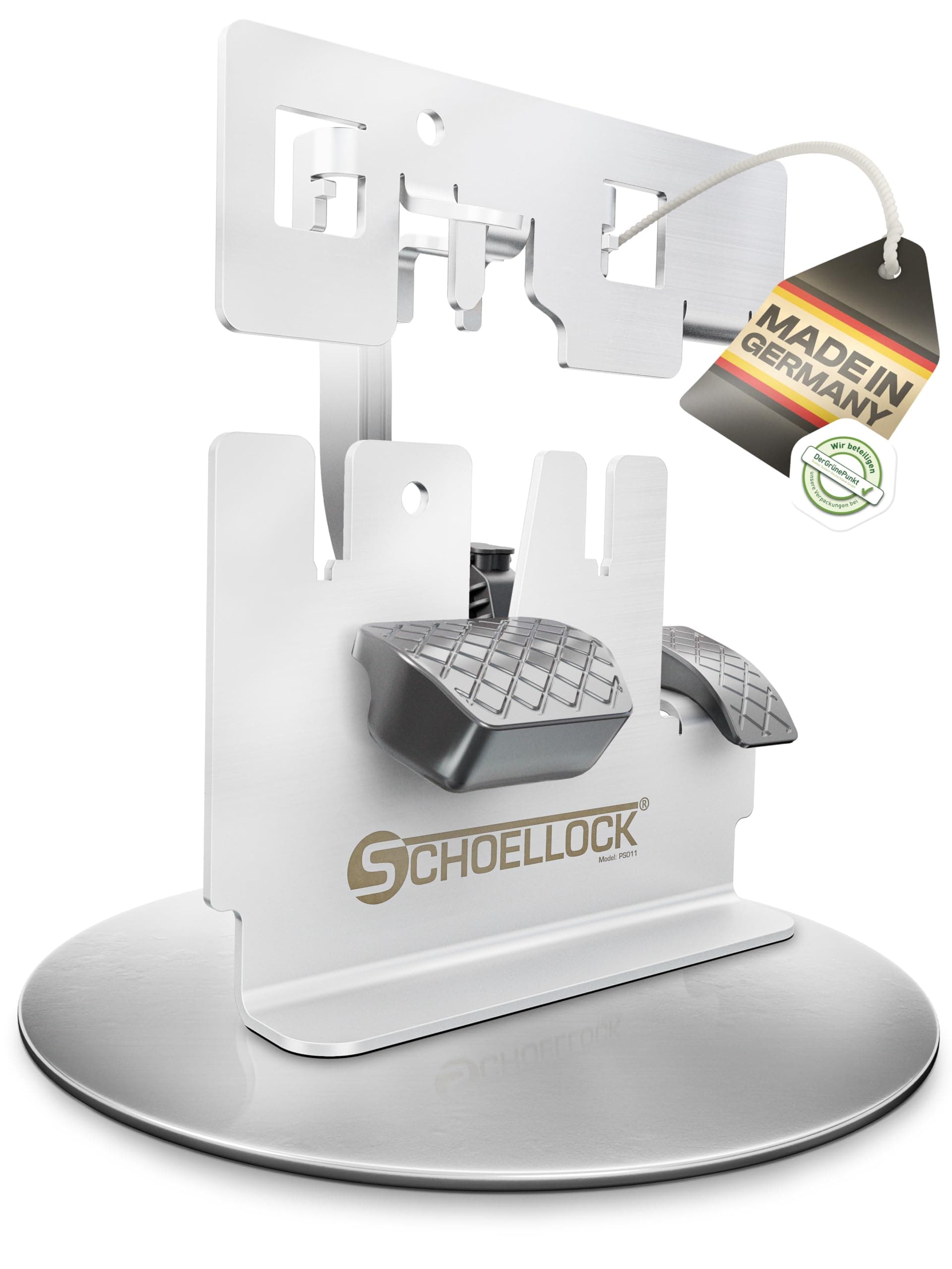 SCHOELLOCK® Pedalsperre für Ducato, Jumper, Boxer, Pössl, Adria, Malibu, Hymer, Bürstner Bj. 2016 - Bj. 2022, Automatik- Camper & Wohnmobil - Pedalschloss, Wegfahrsperre & Diebstahlschutz Ducato, Jumper, Boxer Bj. 2016 - 2022 Automatik