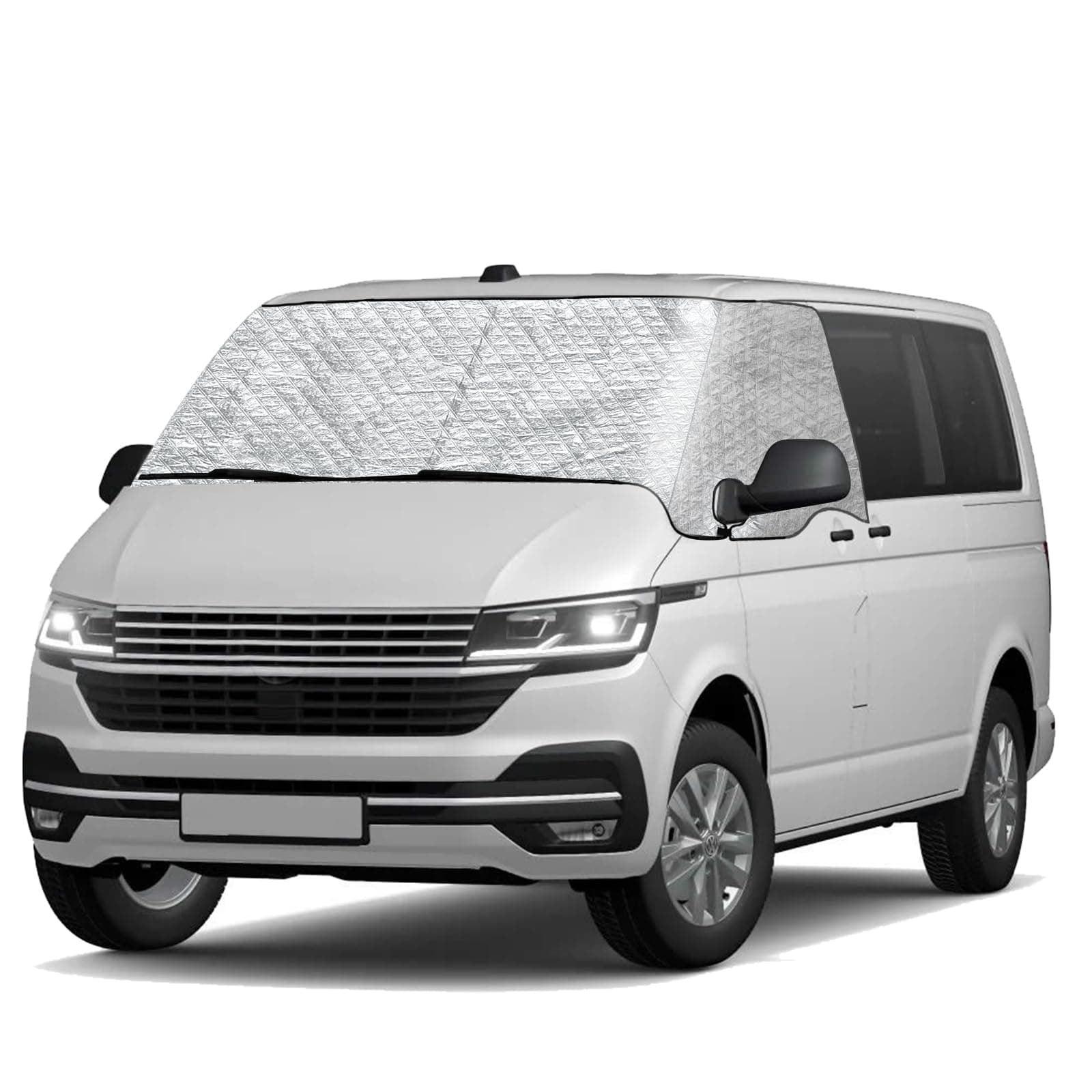 CICMOD Scheibenabdeckung für T5 T6 Transporter Windschutzscheiben Abdeckung Anti Frost Ice Staub Fenster Abdeckung Sonnenschutz für V-W Wohnmobil Vans
