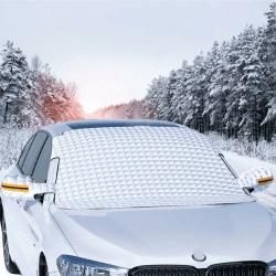 Vastsea Auto Windschutzscheiben Abdeckung, Eisschutz Frontscheibenabdeckung, Frontscheibenabdeckung Auto Sonnenschutz, Gelten gegen Sonne, Staub, Schnee, EIS, Frost(Silber) Angebot bei HelloDeals