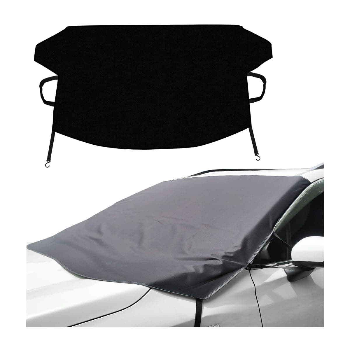 CGEAMDY Frontscheibenabdeckung, Magnetische Eisschutzfolien, Auto Sonnenschutz, Gegen Sonne, Schnee, Hohe Temperatur, EIS, Frost, Staub, Passend Für Die Meisten Auto