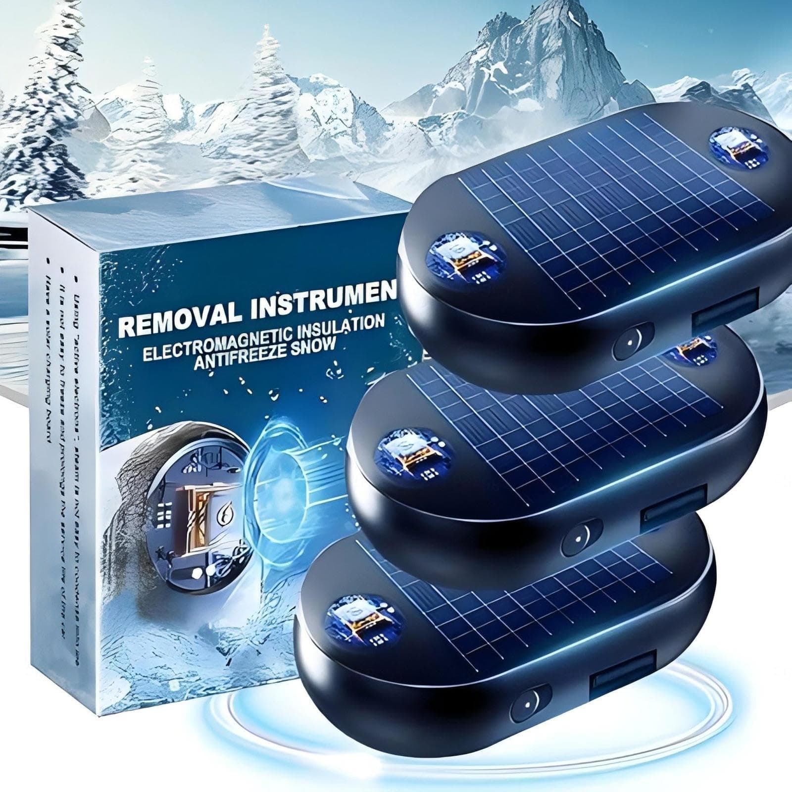 BesBet Auto Enteiser, 360°-Enteisungsmöglichkeiten Ultraschall Enteiser Auto Schnelle Und Einfache Installation Zu Verschiedenen Automodellen,3PCS