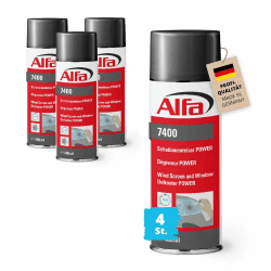Alfa 4X Scheibenenteiser 400 ml Profi-Qualität Entfroster Scheibenentfroster Autoscheiben Türschloss Türdichtung Enteiserspray Eisfrei Spray schnelle Enteisung bis -20°C Winter Angebot bei HelloDeals