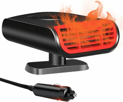 Showvigor Tragbar Auto Heizung, 12V 150W Autoheizung mit Zigarettenanzünder, 2 In 1 Heizung und Kühlung Car Defroster Auto Demister 360° Drehbarer Scheibenenteiser Car Heater Angebot bei HelloDeals