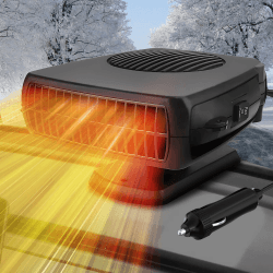 Qidoe 200W 12-Volt Autoheizung: Tragbare Auto-Lüfterheizung, 12-Volt-Autolüfterheizung, Entfeuchter mit Timer-Schalter, Windschutzscheibenheizung für Camping, Wohnmobile und Autos. Angebot bei HelloDeals