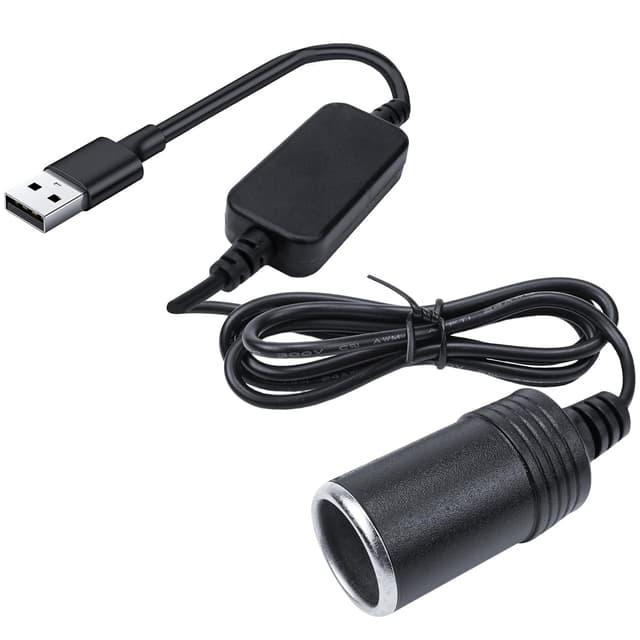 USB auf Zigarettenanzünder 12v USB Zigarettenanzünder Adapter Männlich zu Weiblich Sockel Konverter für Auto-Recorder Auto-Umgebungslicht DVR GPS etc