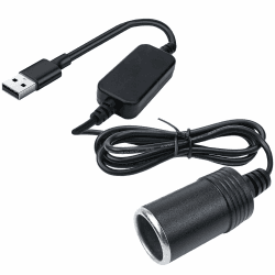 USB auf Zigarettenanzünder 12v USB Zigarettenanzünder Adapter Männlich zu Weiblich Sockel Konverter für Auto-Recorder Auto-Umgebungslicht DVR GPS etc Angebot bei HelloDeals