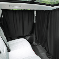 Alaoo Auto-Trennvorhang, 140 x 80 cm Trennvorhang Set, Abnehmbarer Auto-Sonnenschutz, Verstaubarer Auto-Sichtschutzvorhang, Verdunkelungsvorhang für Camping, Nickerchen 4pcs-140*80CM Angebot bei HelloDeals