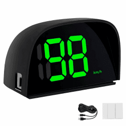 Digitaler GPS Tachometer für Auto HUD Display Geschwindigkeitsmesser mit Sonnenblende Auto-Tacho für Präzise Geschwindigkeit für Auto Elektroroller Plug-and-Play-Tachometer Angebot bei HelloDeals